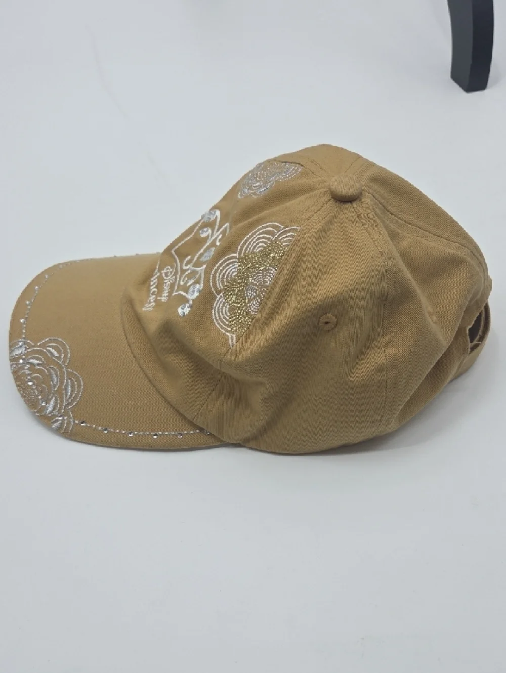 Disney Princess Gold-Tan Embroidered Tiara Cap
